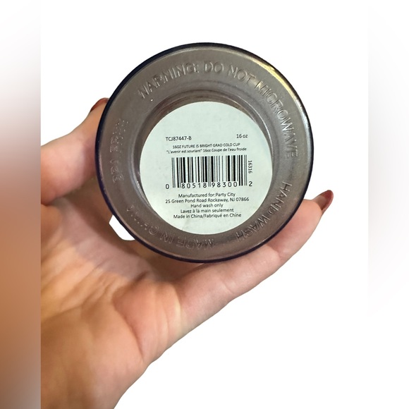 “THE FUTURE IS BRIGHT” NWT 16 OZ GRAD TUMBLER WITH STRAW - Picture 4 of 5